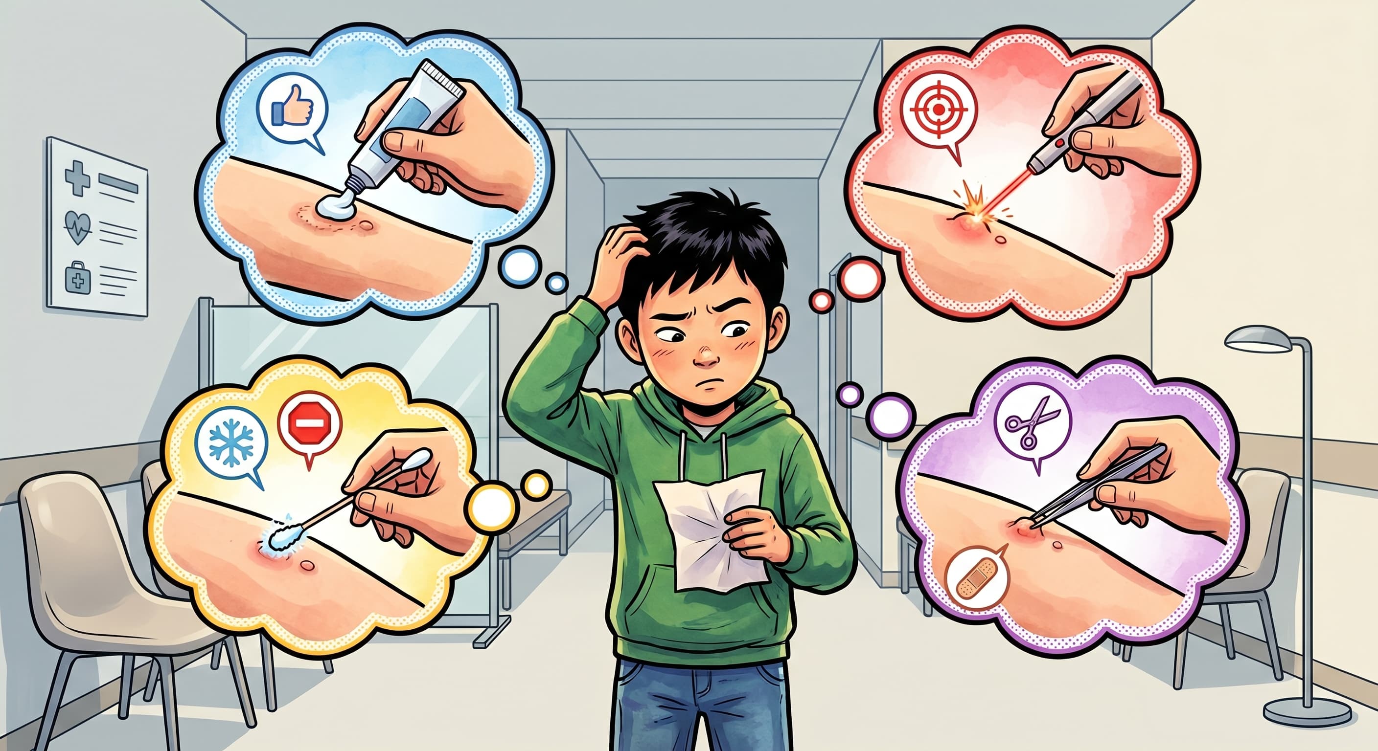 " Tôi nên chọn phương pháp nào để điều trị sùi mào gà ?"